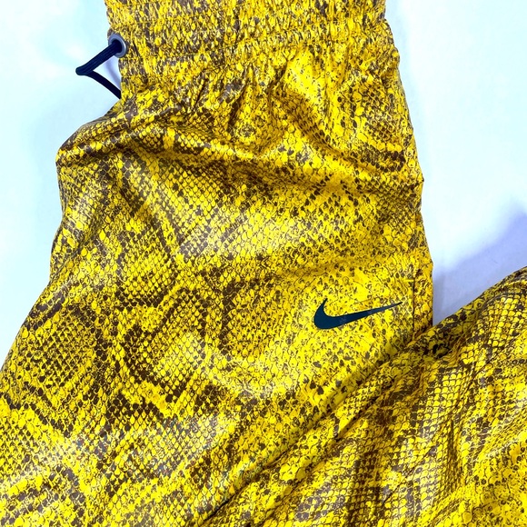 Nike Yellow Snakeskin Track Pants Size Extra Small - Picture 2 of 7